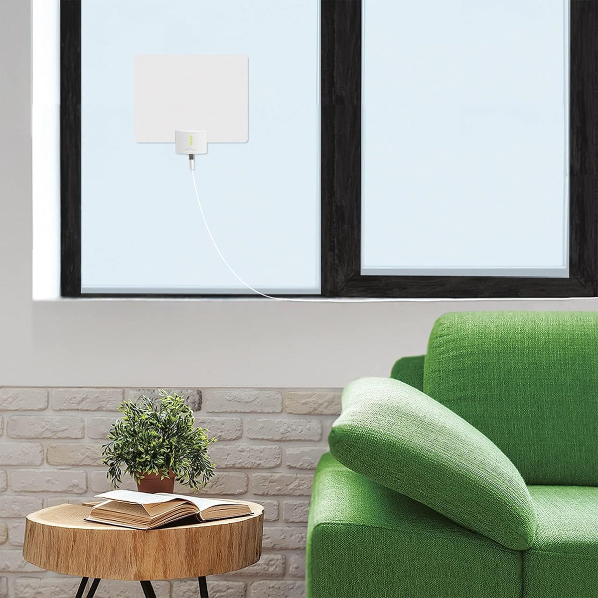 Indoor HDTV Antenna, 60-Mile Range, UHF/VHF, 16 ft. Coaxial Cable G35064