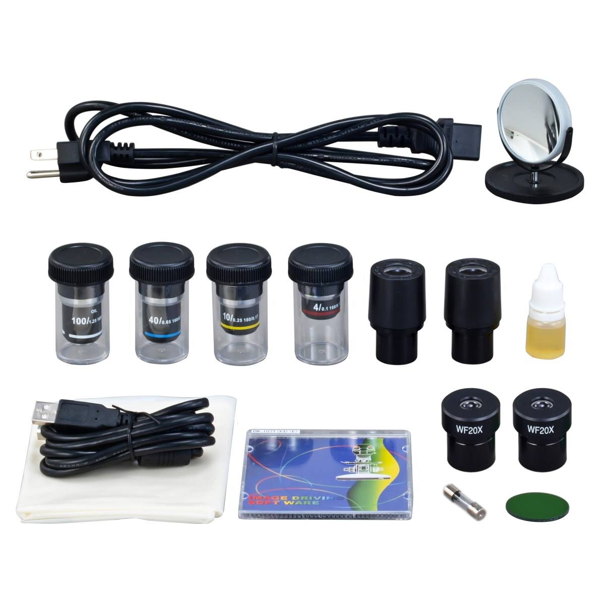 40X-2000X 3MP Digital Camera Compound LED Microscope H91077