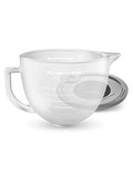 Frosted Glass Bowl with Lid, 5-Quart J573246