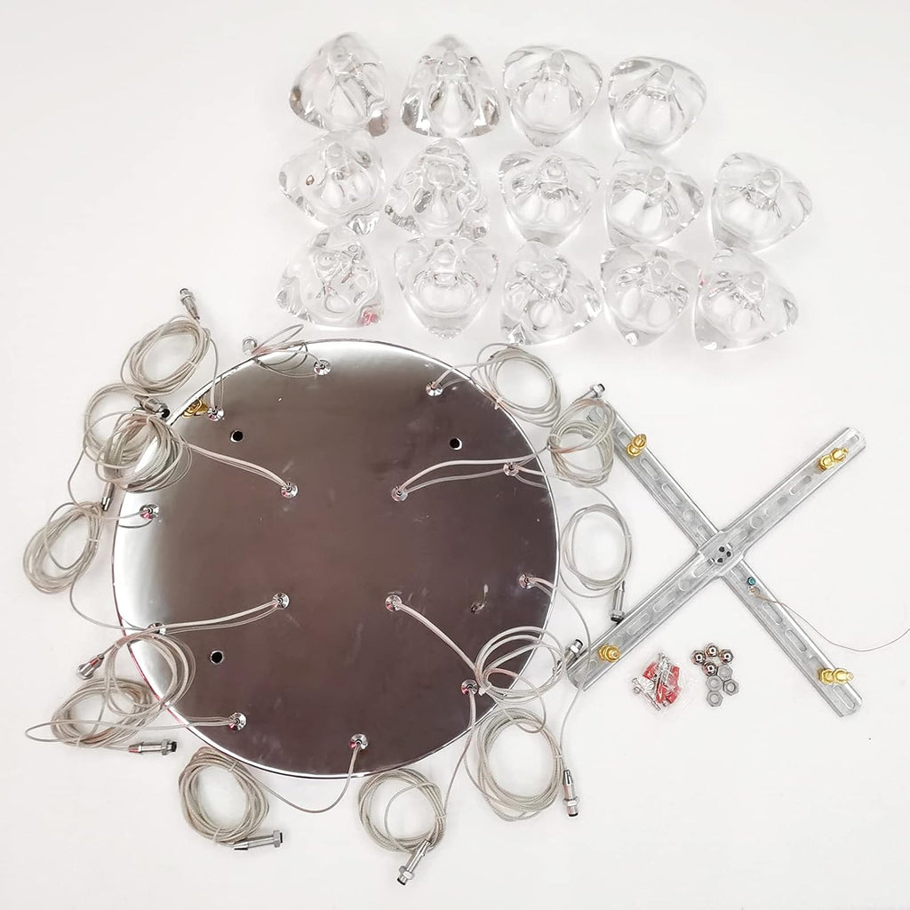 Crystal Chandelier 14-Lights H98.4 x W7.8 I177