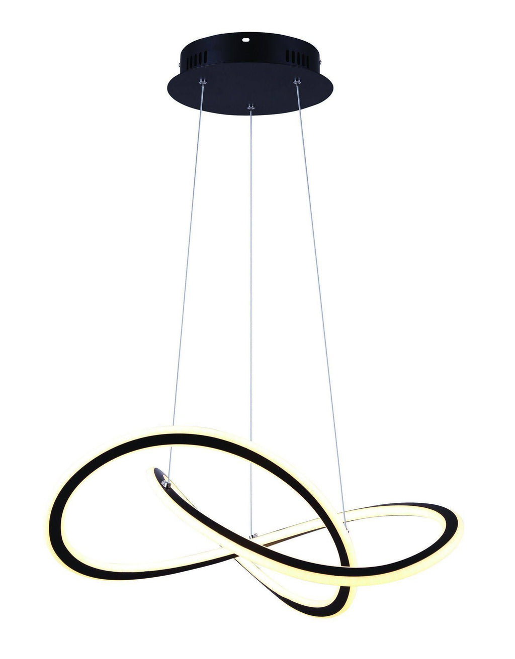Black LED Chandelier F460