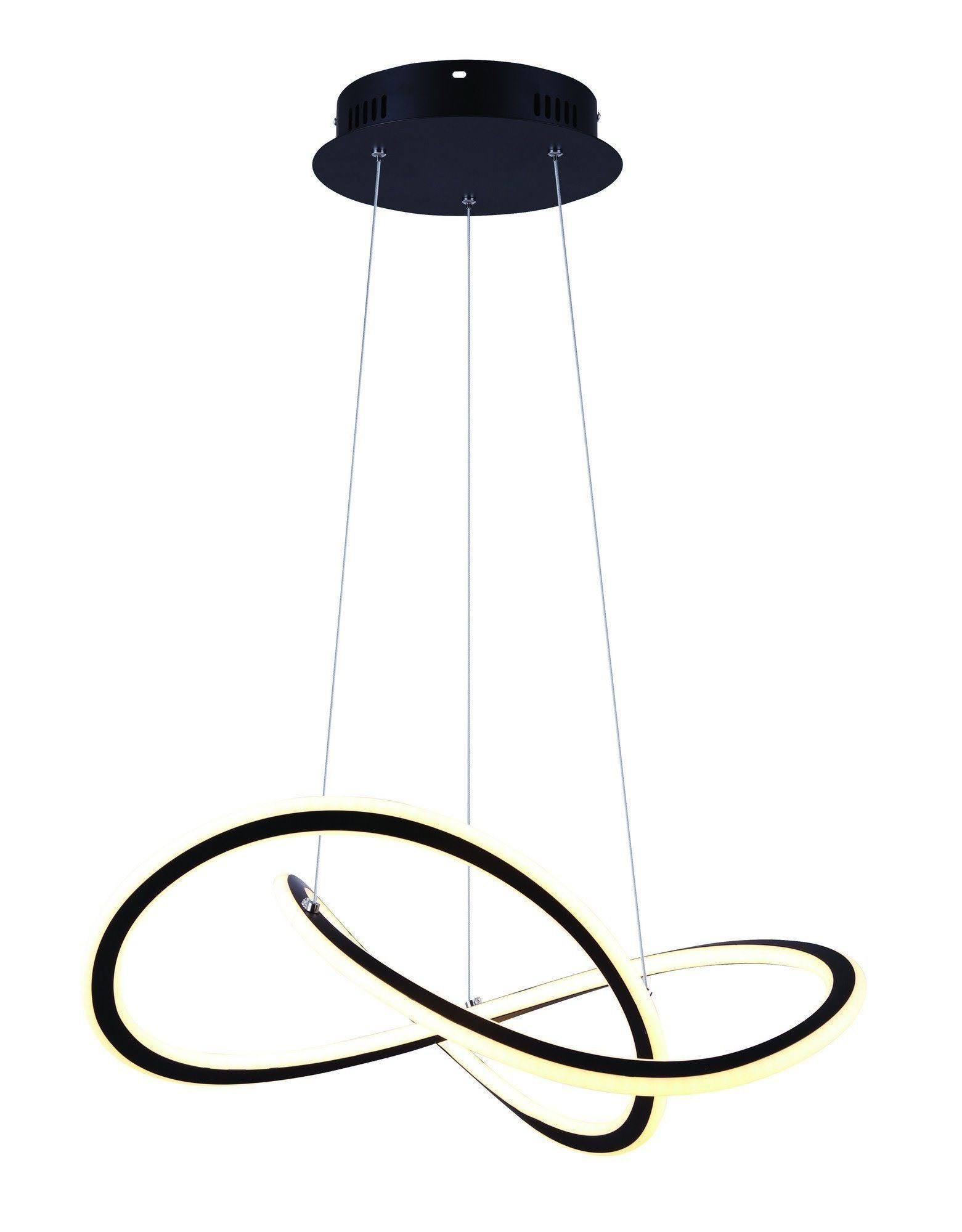 Black LED Chandelier F460