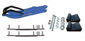 Blue BX Snowmobile Skis with 10" Round Bars Complete Kit U58105