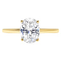 14K Yellow Gold Solitaire Engagement Ring size 7.5 C242778