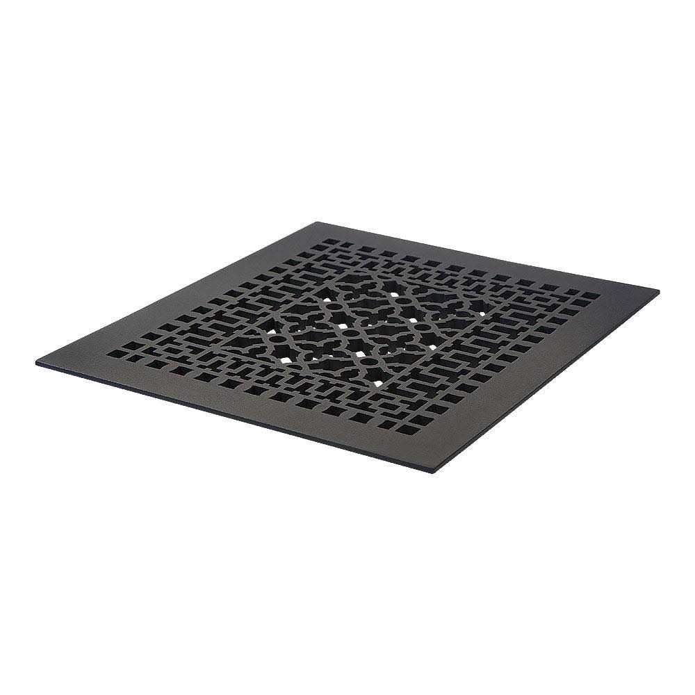 Cast Iron Floor Register in Black X237487