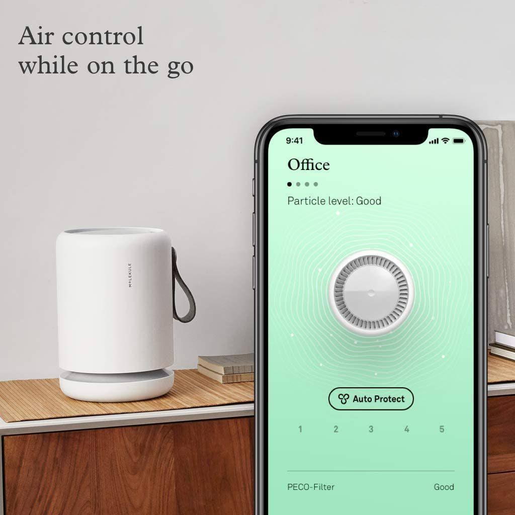 White Air Purifier with Particle Sensor L98428