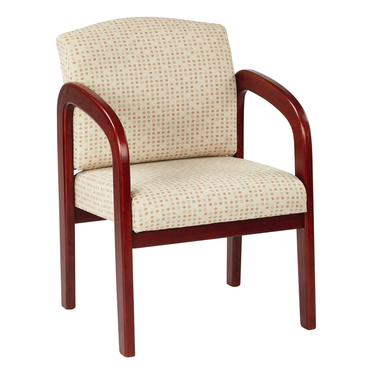 Cherry Finish Wood Visitor Chair C299