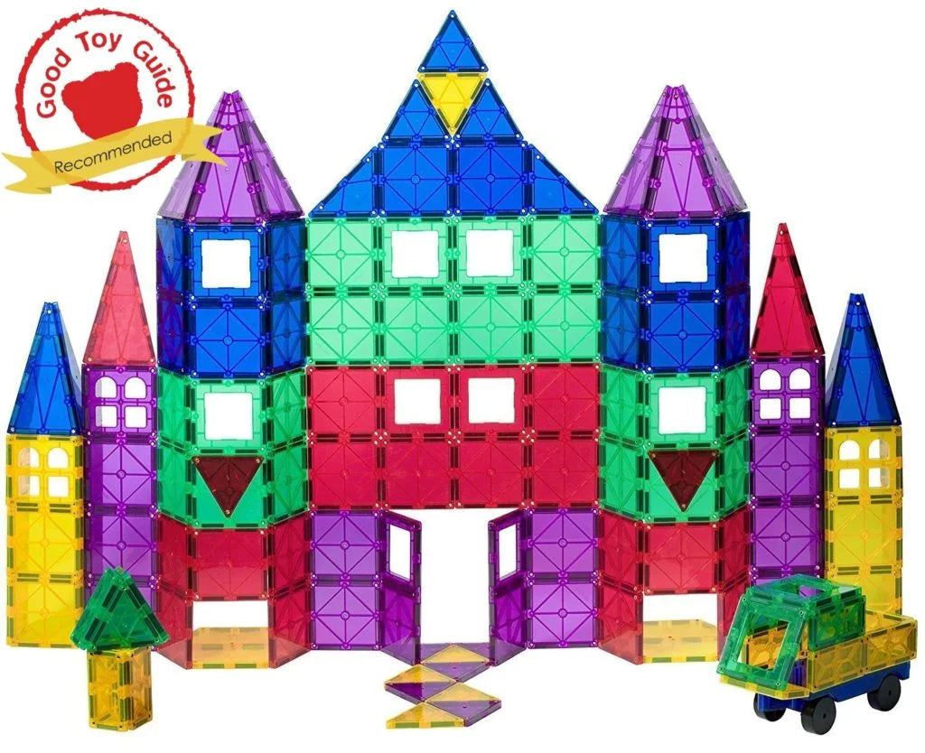 100 Piece Magnetic Tiles Set with 18 Piece Clickins Accessories F885