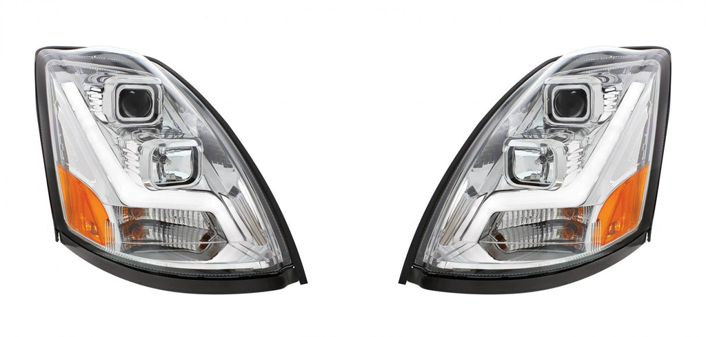 Chrome Projection Headlight with LED Position Light Bar G93276