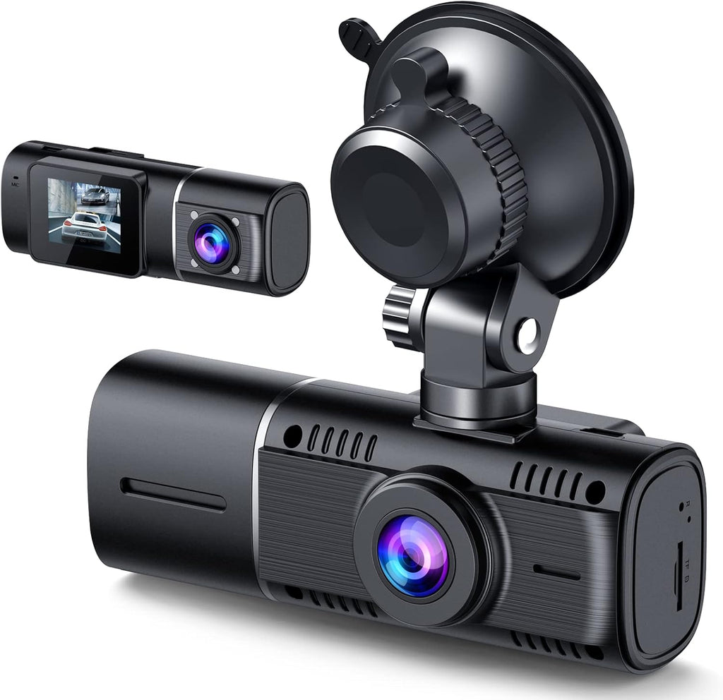 Dual Dash Cam Front and Inside 1080P IR Night Vision Car Camera 1.5 inch Screen Pack of 2 E61227