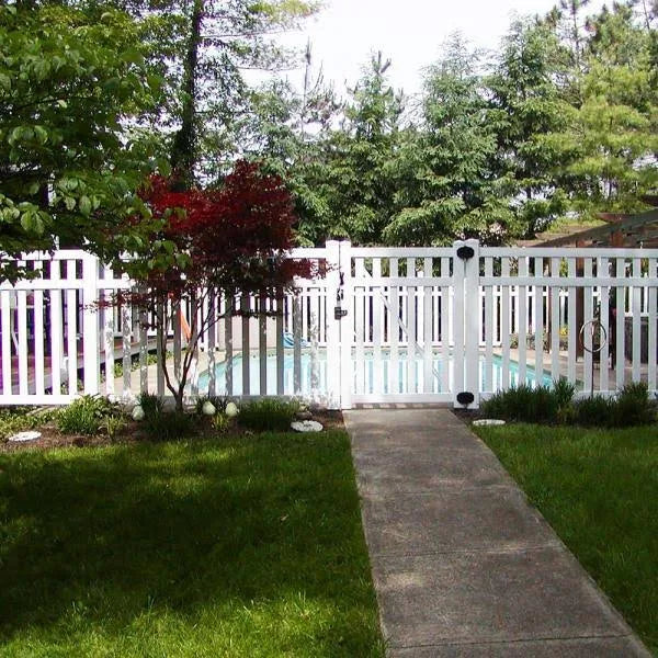 White Vinyl Pool Fence Gate A5314