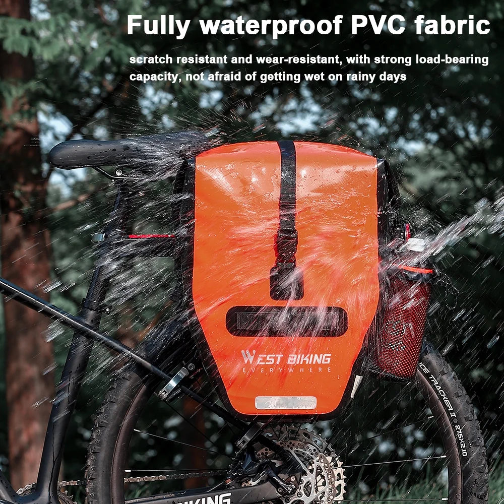 Expandable Bike Rear Seats Bag, Waterproof Cycling Trunk Bag E9692