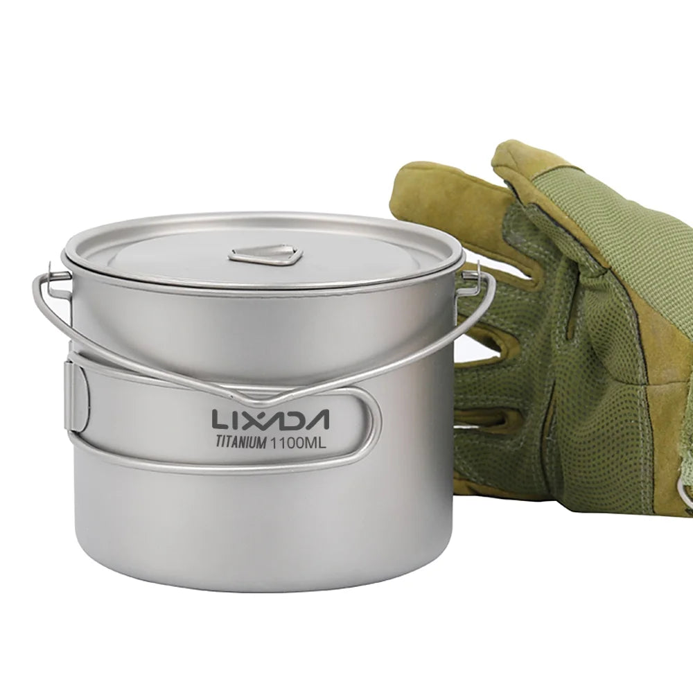 Ultralight Pot Water Mug Cup with Lid and Foldable Handle Z9227