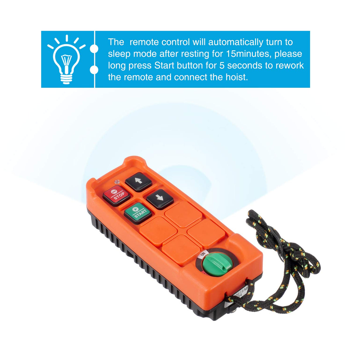 Electric Cable Hoist with Wireless Remote Control, 38ft Lifting Height T791