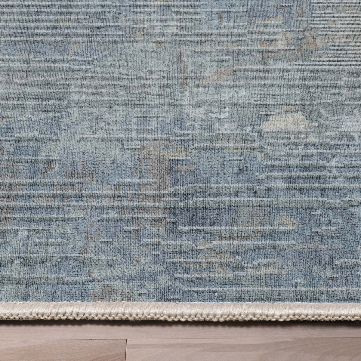 Blue Vintage Flatweave Area Rug O9579