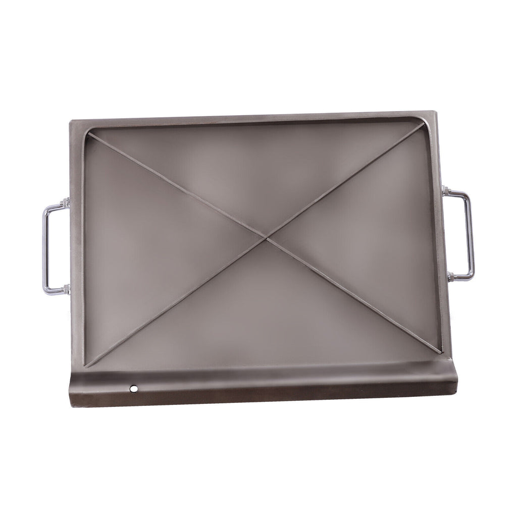 Stainless Steel Griddle Pan for BBQ Gas Grill & Charcoal Grill S5631