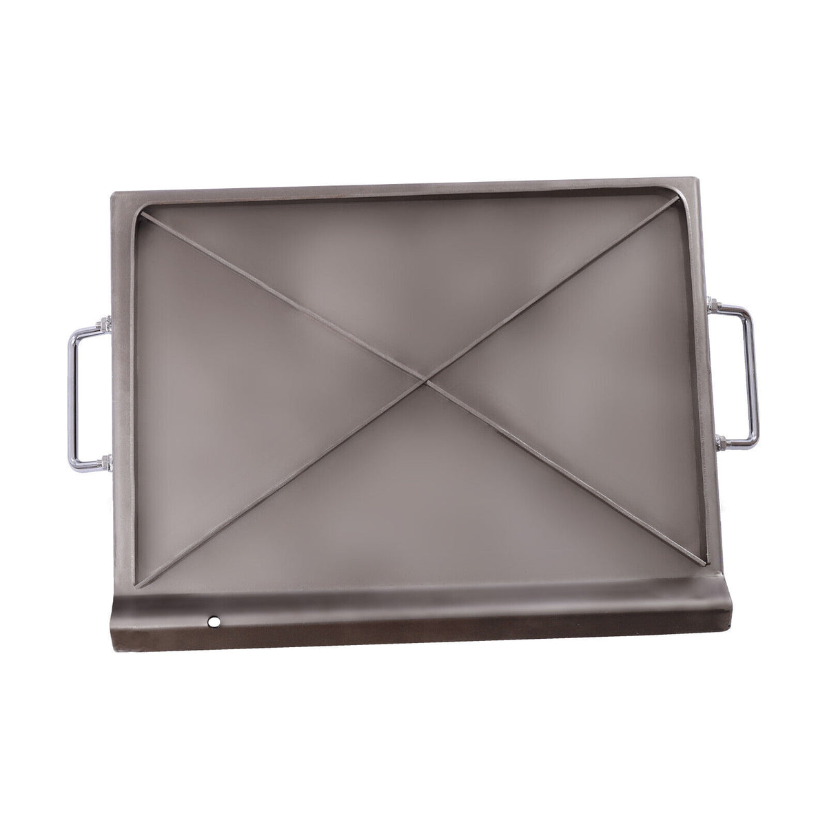 Stainless Steel Griddle Pan for BBQ Gas Grill & Charcoal Grill S5631