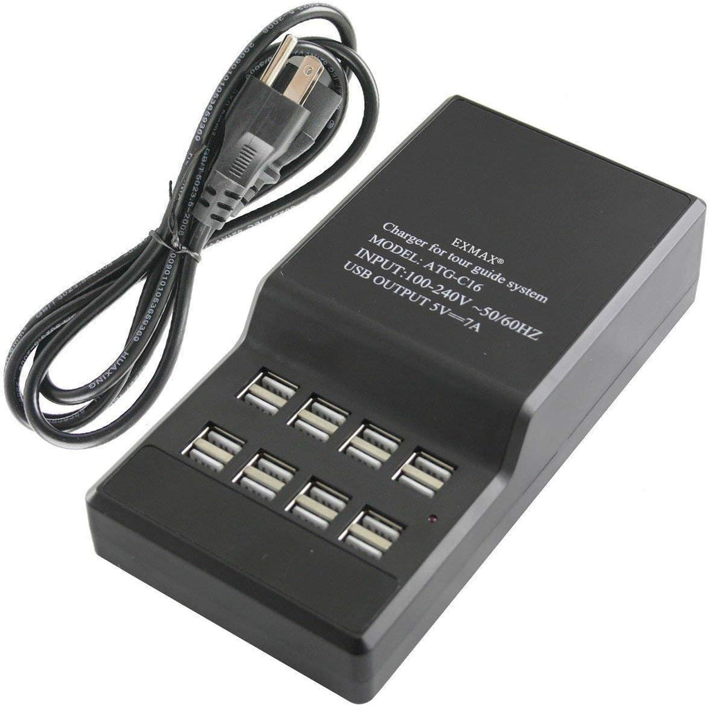 195-230MHz Wireless Tour Guide System (1 Transmitter 10 Receivers Charging Base) P48549