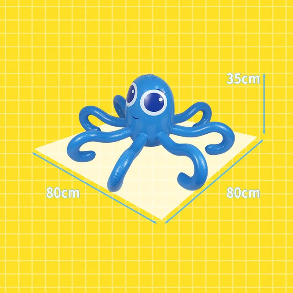 Octopus Inflatable Ball Sprinkler Water Spray Toy D351