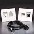 Recessed Pro-Power Kit with Straight Blade Inlet, White E12438