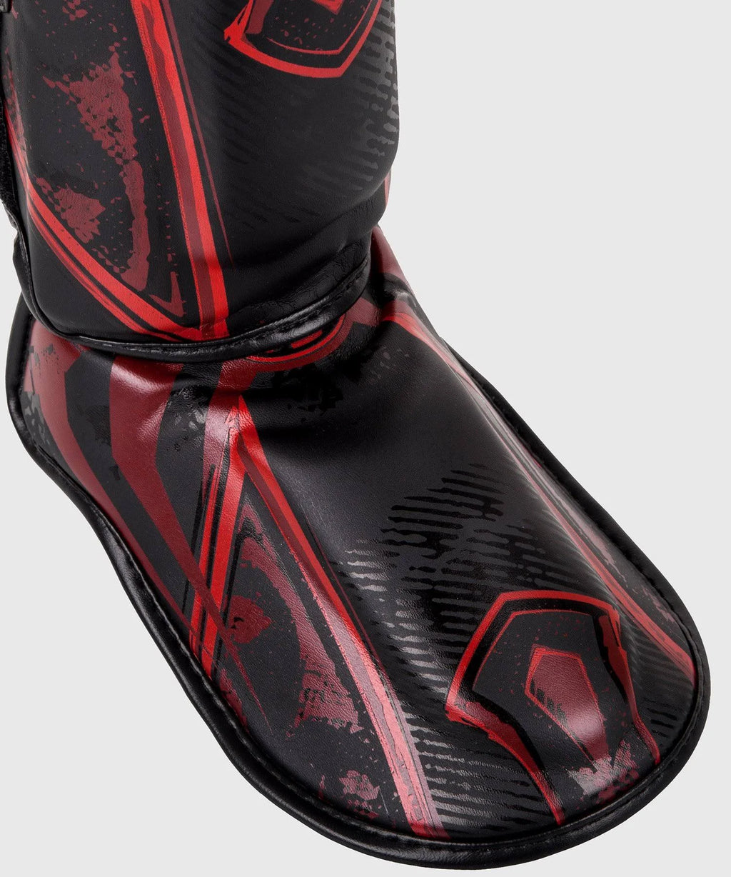 Black/Red Large Shin Guards Z8815