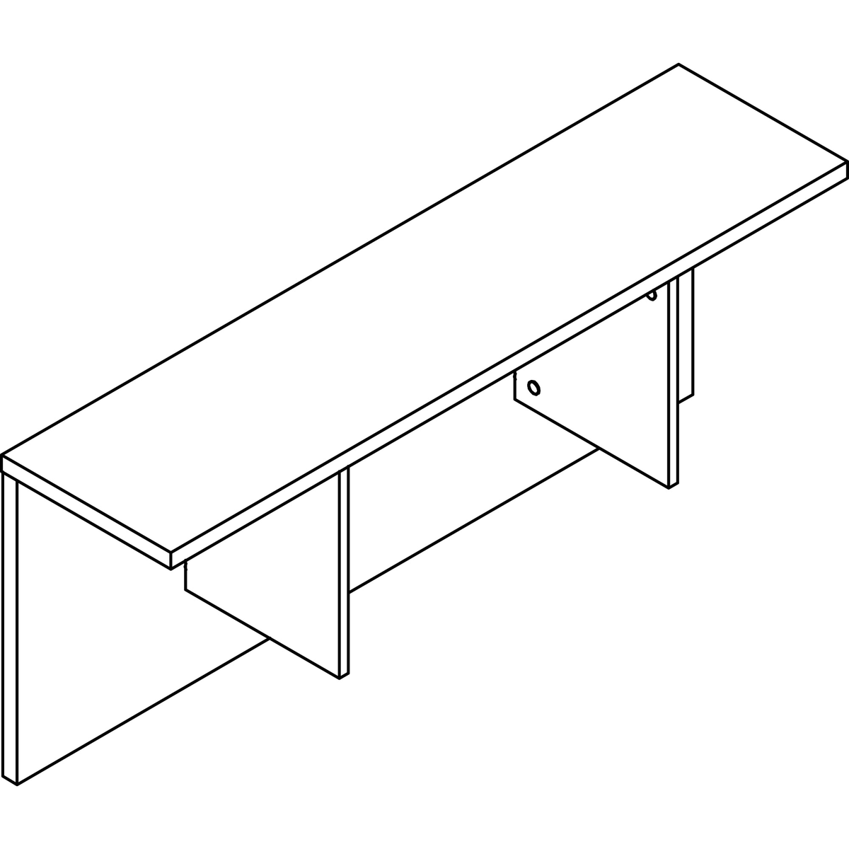 Espresso Laminate Reception Desk Y605538