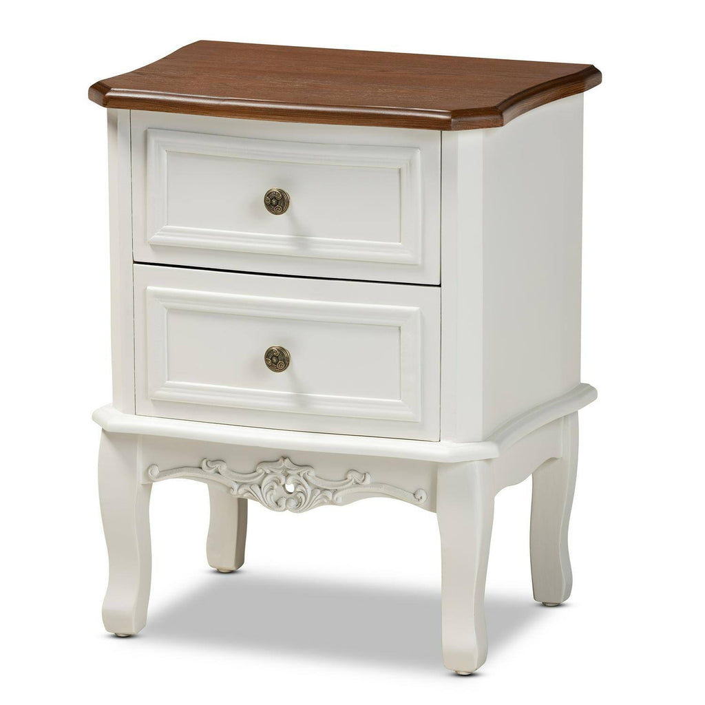 French White and Cherry Brown Dresser K43512