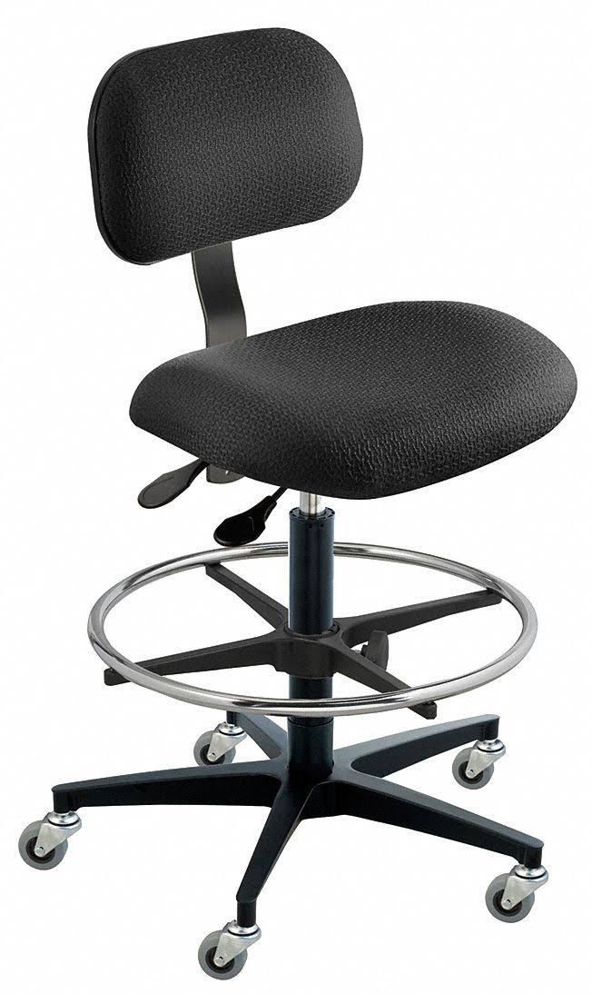 Black Cloth Ergonomic Chair H574