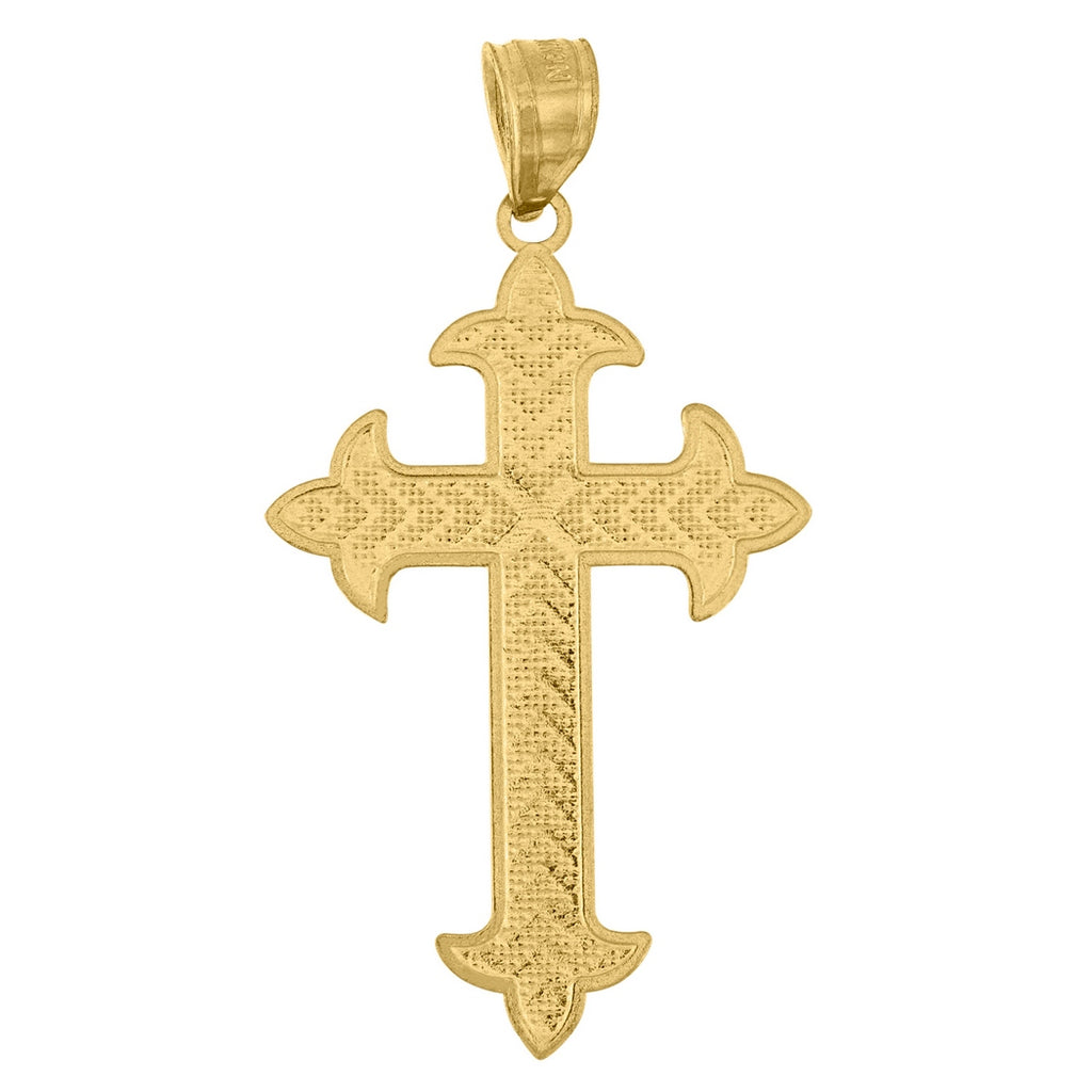 10k Gold Religious Charm Pendant Necklace W363