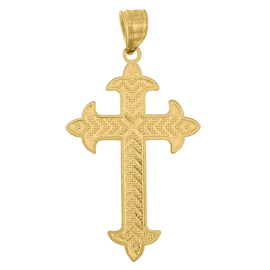 10k Gold Religious Charm Pendant Necklace W363