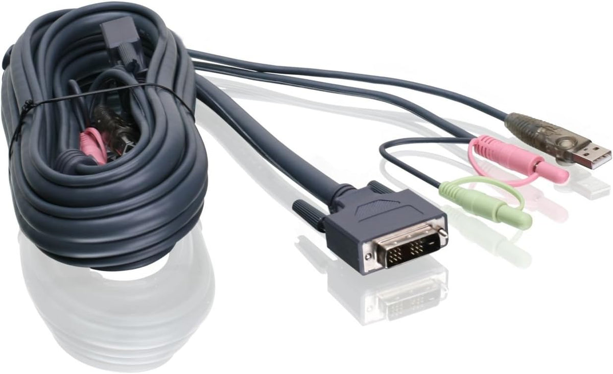 10 Feet DVI-D USB KVM Cable Pack of 2 B5005