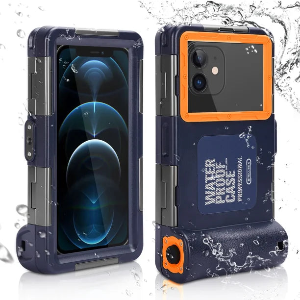 Waterproof UnderWater Case for Phones Up to 6.9 Inch with Lanyard G157