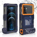 Waterproof UnderWater Case for Phones Up to 6.9 Inch with Lanyard G157