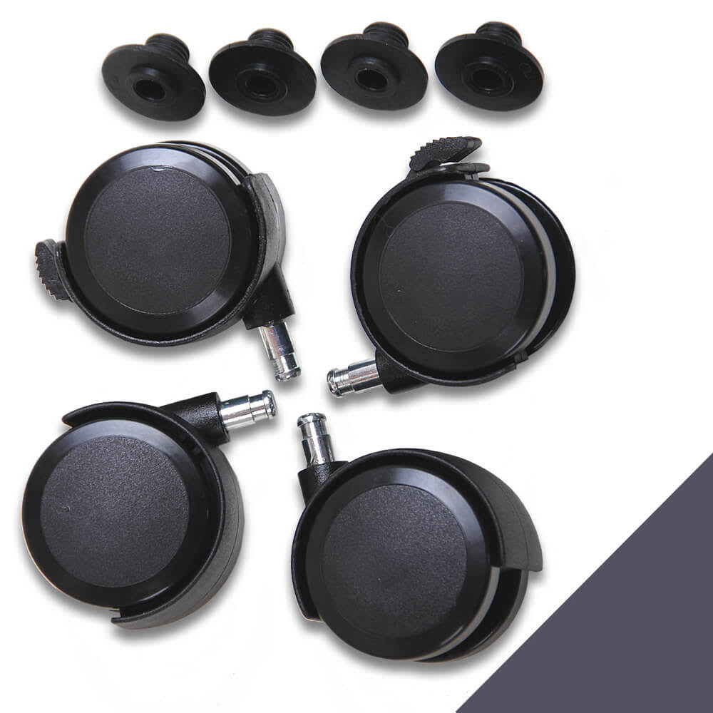 Rolling Casters White / Gray R400