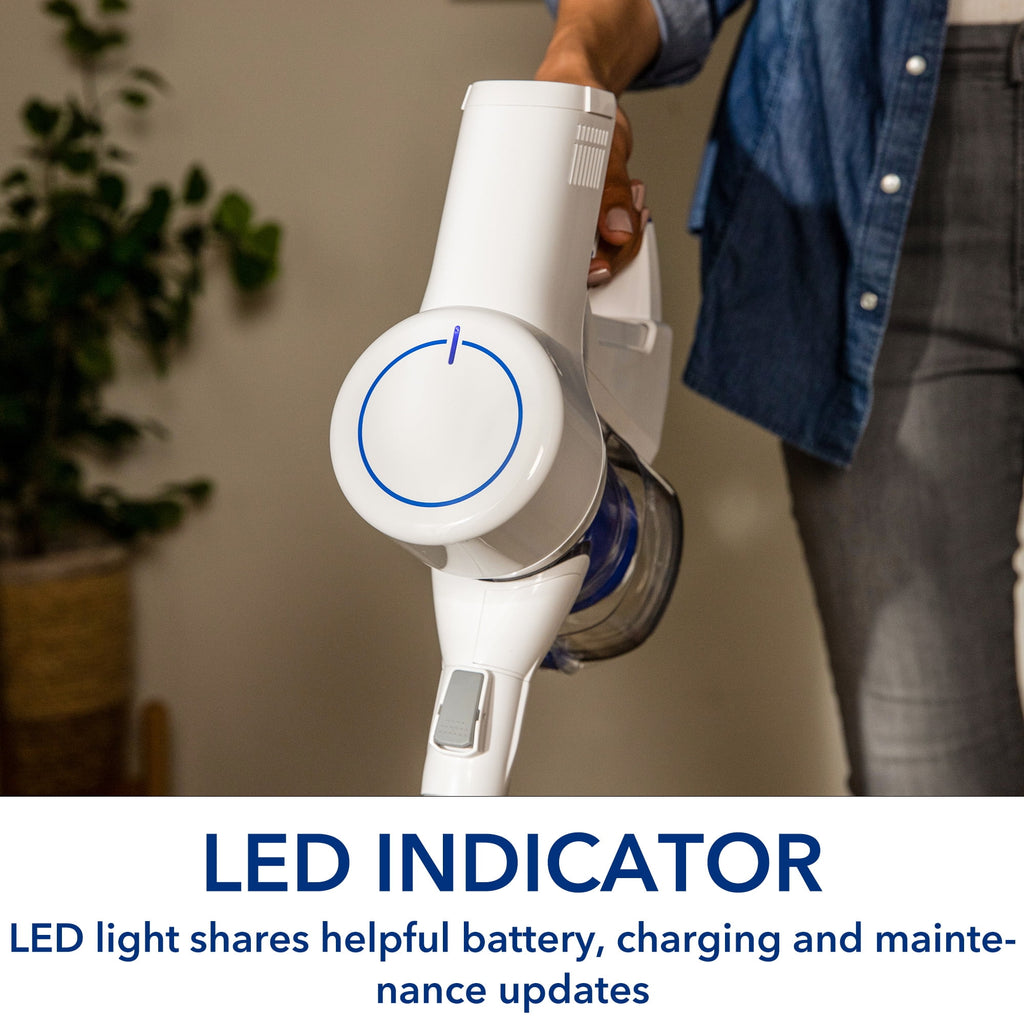 Cordless Stick Vacuum with HEPA Filtration and LED Headlight K2254