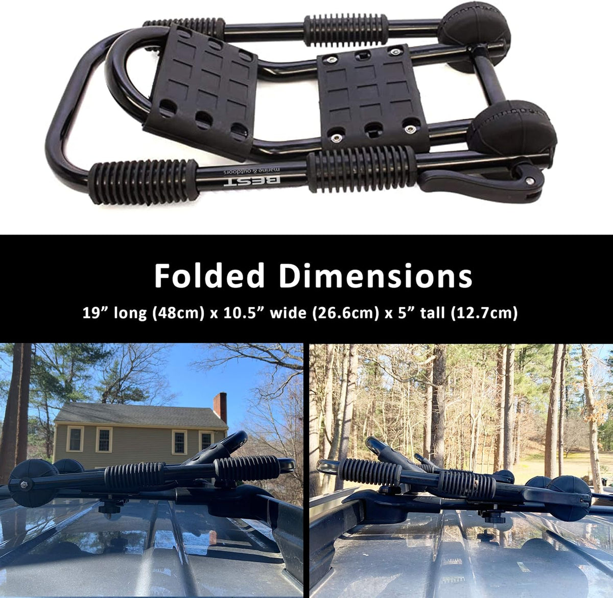 Folding Kayak Roof Rack Carrier Pack of 2 E97880