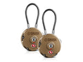 3 Digit Cable Lock, 2 Pack, Dark FDE D7081
