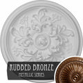 14 1/2x22OD x 2 3/4x22P Hand-Painted Rubbed Bronze Ceiling Medallion H138