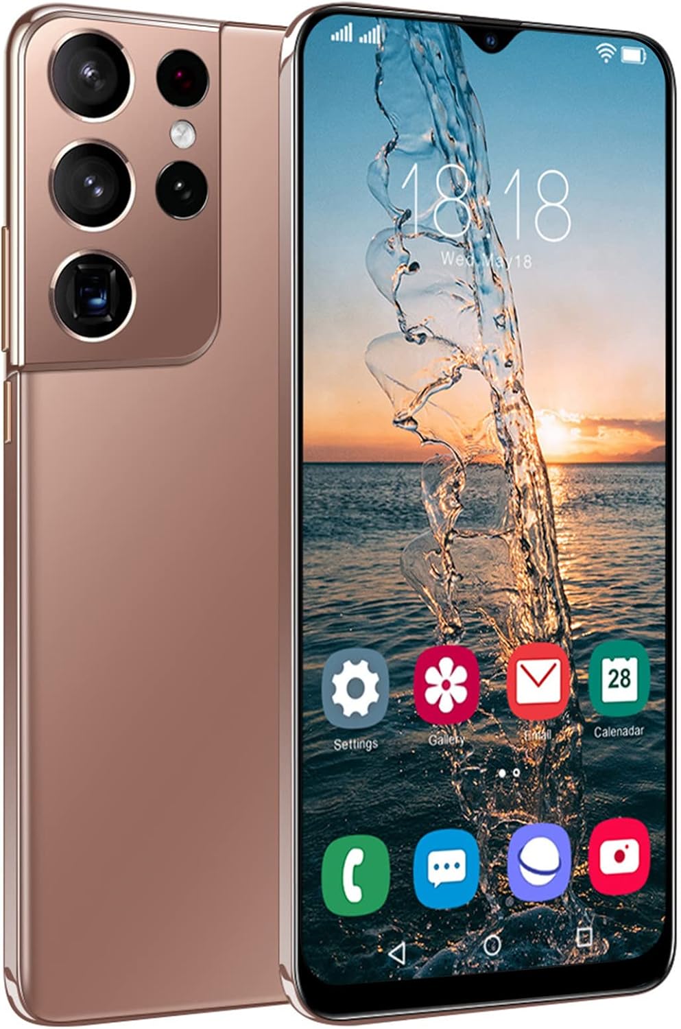 2+16GB 6.3 Inch Dual SIM Unlocked Smartphone (Gold) Pack of 2 F6709