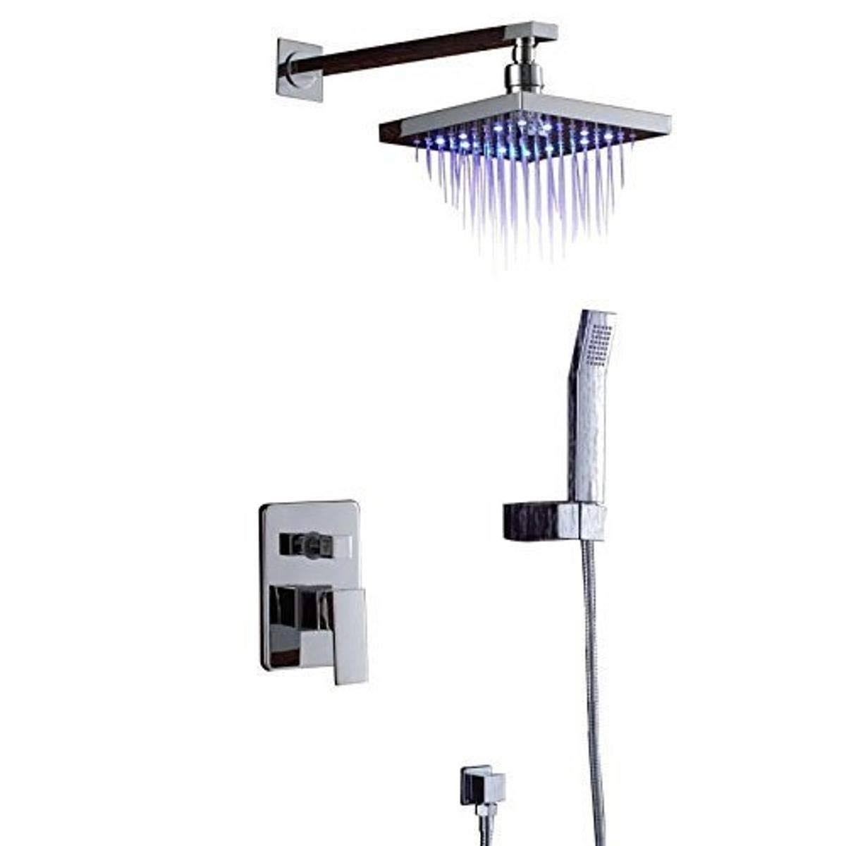 Volume Control LED Rainfall Shower Faucet D773