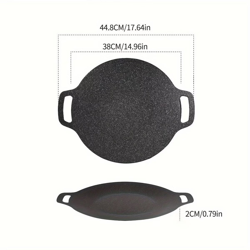 Non-stick Coating Round BBQ Grill Pan N115412