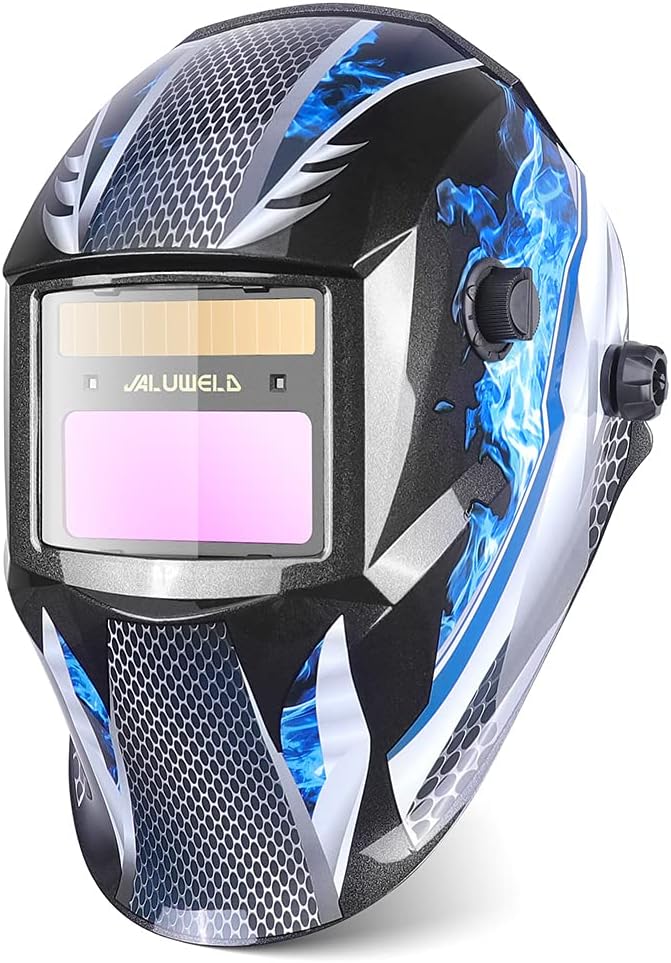 Welding Helmet Auto Darkening Solar Power Welding Mask TIG MIG ARC Large Viewing Welder Hood Pack of 2 E2141