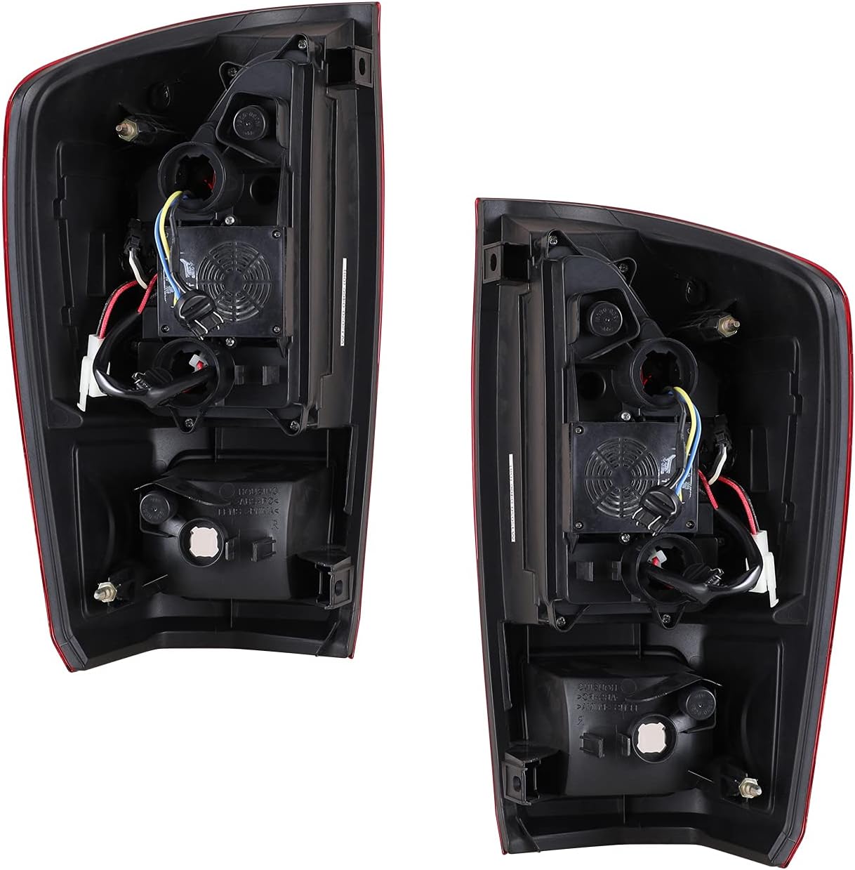 Black Housing Red Lens LED Tail Lights for Toyota Tacoma P302190
