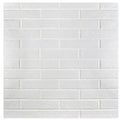 White 2-3/8 in. x 9-1/2 in. Porcelain Floor and Wall Tile G5738