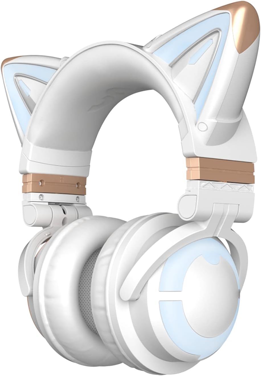 RGB Wireless 5.0 Foldable Gaming Headset with Built-in Mic H816399