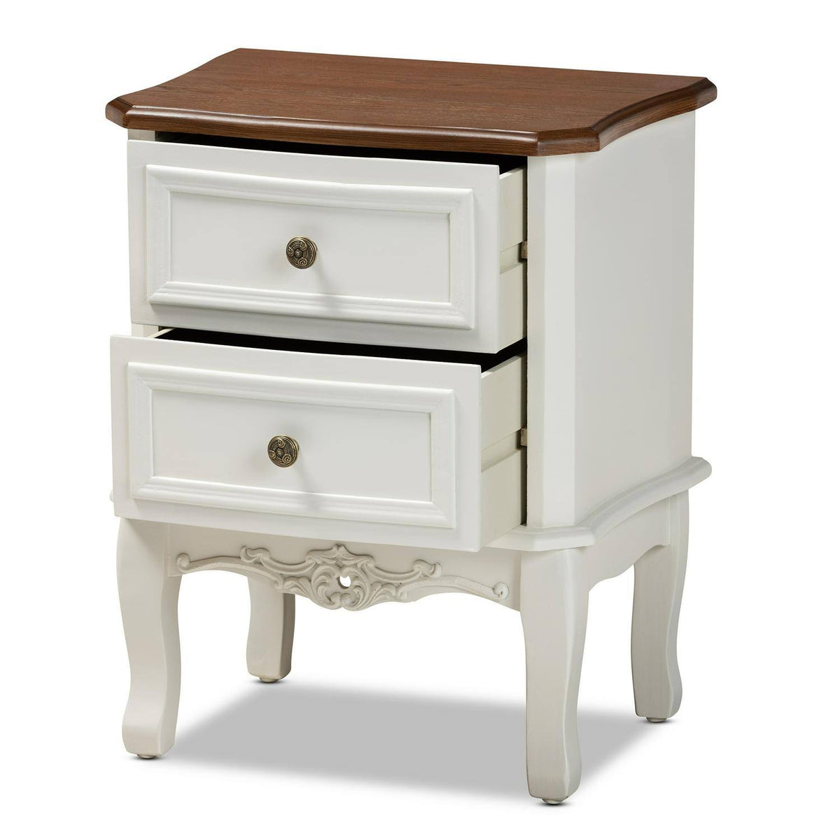 French White and Cherry Brown Dresser K43512