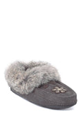 Genuine Rabbit Fur Sheepskin Footbed Moccasin M6312
