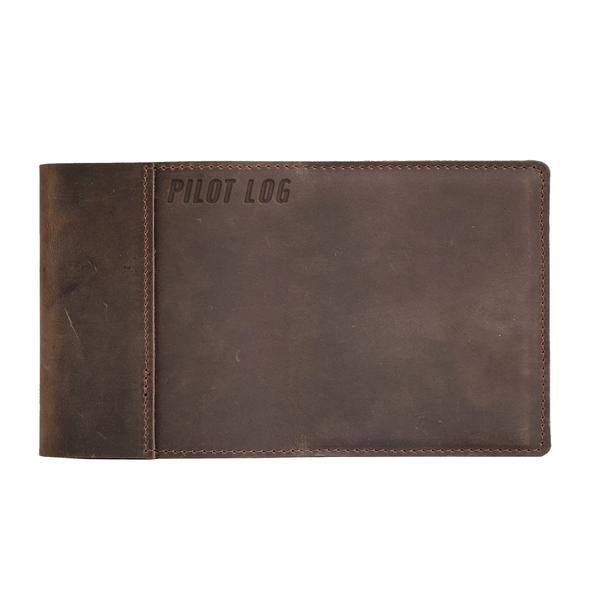Leather Pilot Log - Dark Brown / Small M373132