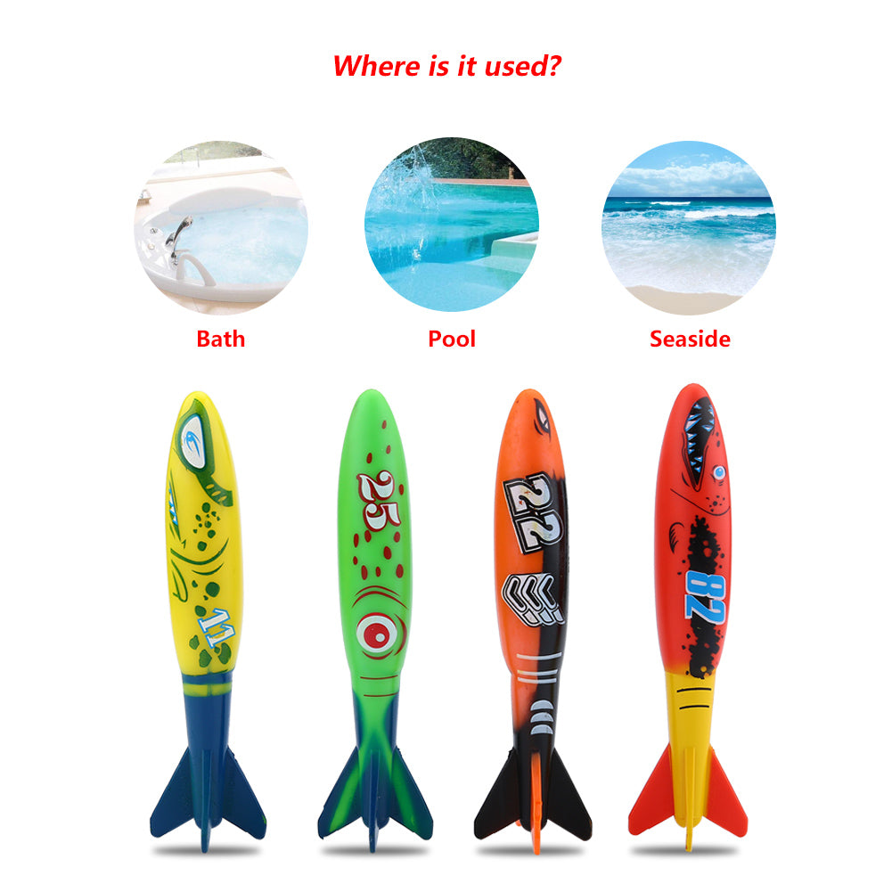 4pcs Swimming Pool Diving Toys Y3304