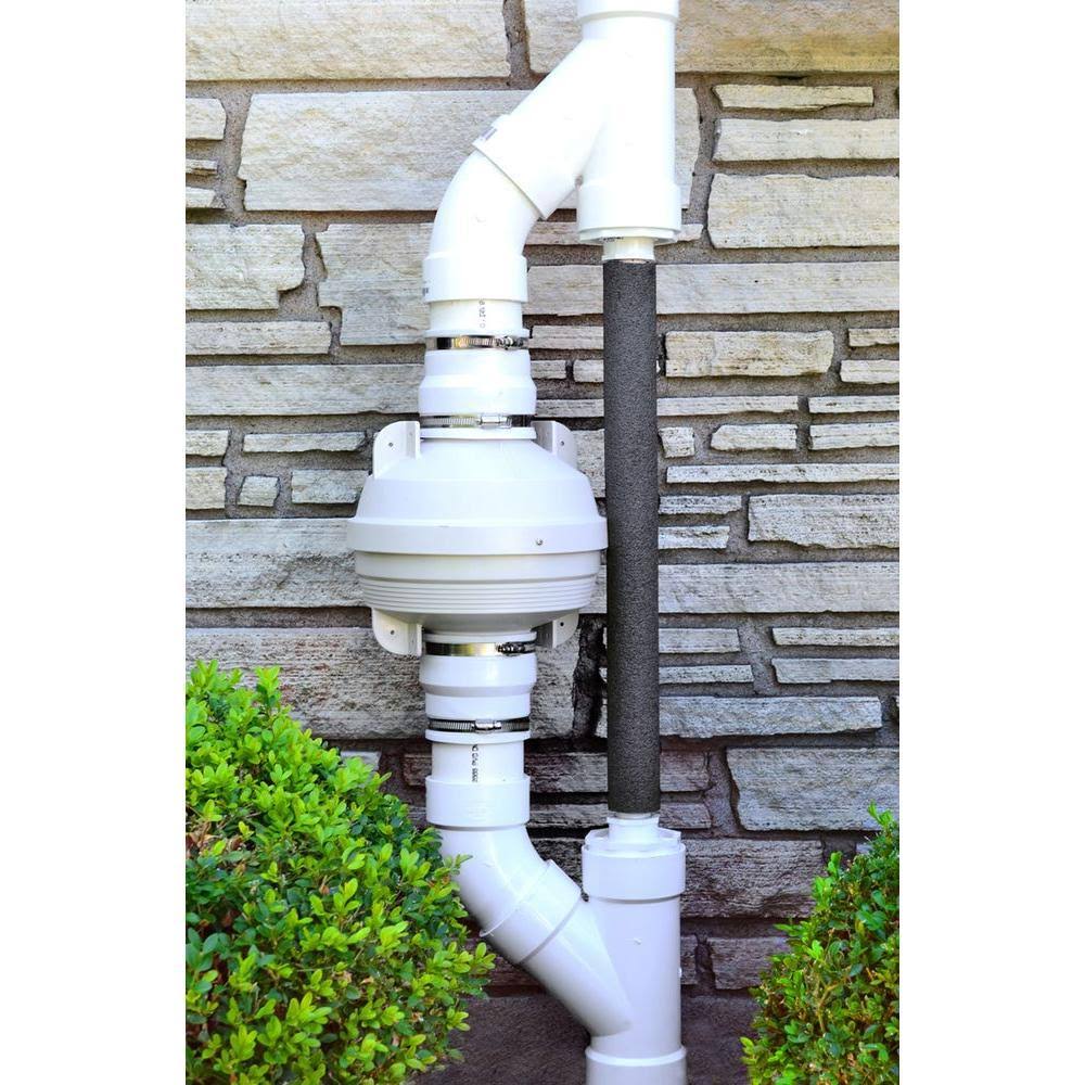 4 in. Radon Mitigation Fan Kit with Couplers and Air Pressure Indicator T154305